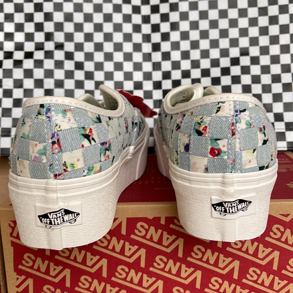 Vans Authentic Stacked Woven Floral/Multi Men’s sneakers-platforms - Picture 14 of 16